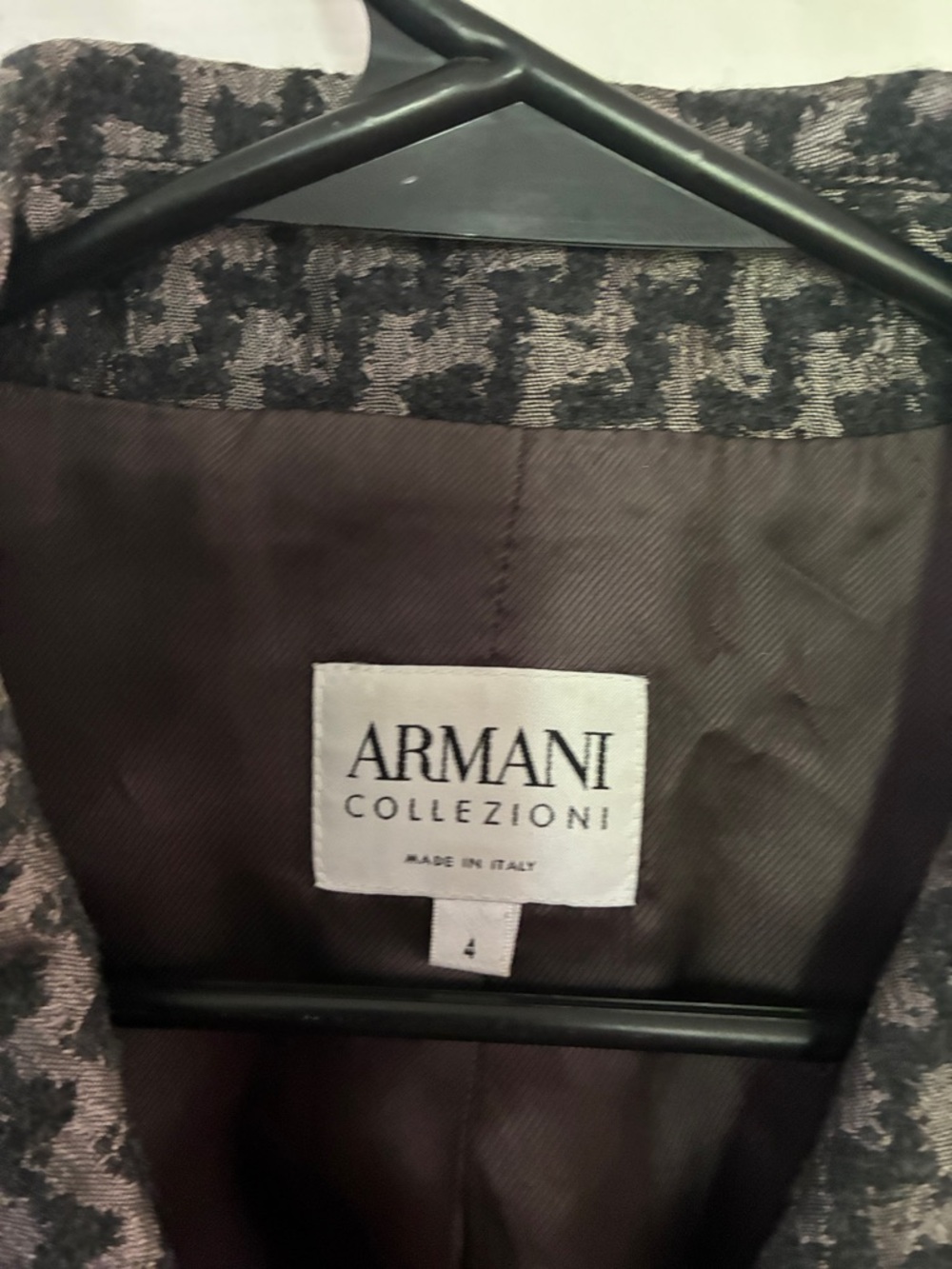 Armani Collezioni Black and Silver Blazer - Picture 2 of 8
